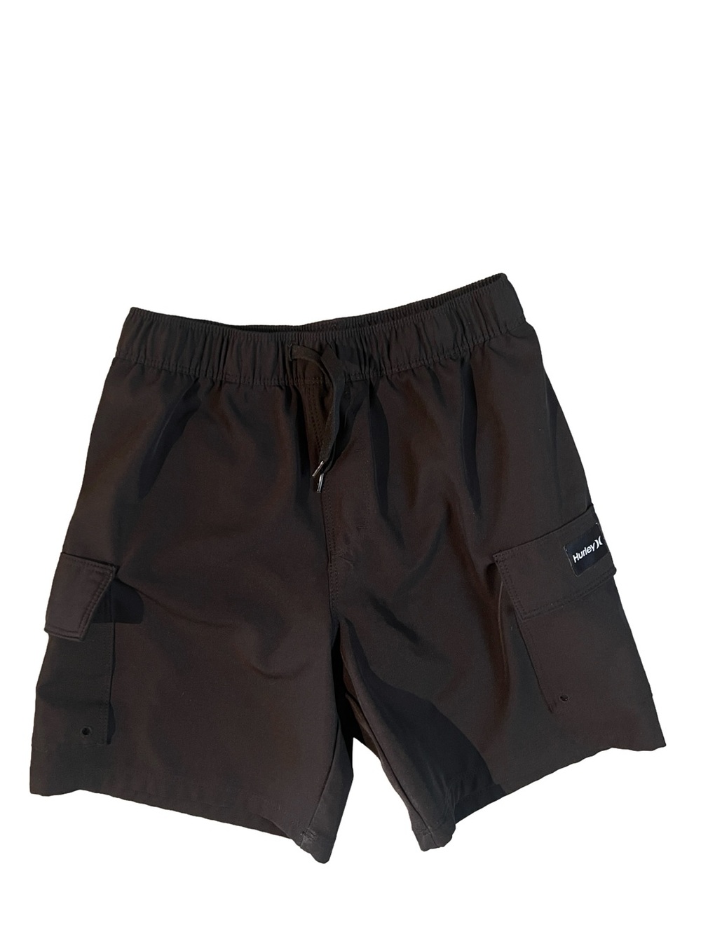 Hurley Black Kids Cargo Shorts with Drawstring